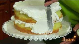 How to ice a cake video  Allrecipescouk [upl. by Naz]