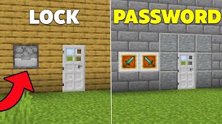 3 Simple Security Redstone Builds in Minecraft Bedrock [upl. by Atilahs]