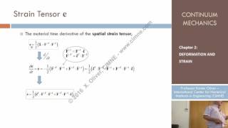 Continuum Mechanics  Ch 2  Lecture 17  Material Time Derivative [upl. by Netty]