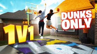 DUNKS ONLY 1v1 Basketball vs D1 HOOPER [upl. by Bella]