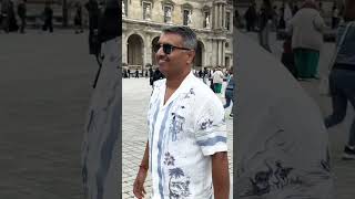 Louvre Pyramid Paris youtubeshorts travel europe pathik diaries manmohankathait paris [upl. by Pansir66]