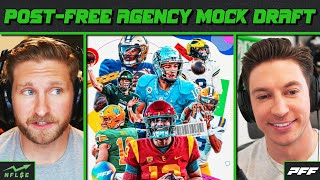 2ROUND POST FREE AGENCY MOCK DRAFT PLUS MINHOU TRADE  NFL Stock Exchange [upl. by Subocaj652]