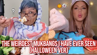 the WEIRDEST mukbangs i have ever seen halloween costume ver [upl. by Lederer313]