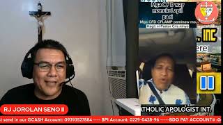 PASTOR VACALARES GIKASAHAN SA IYANG HAGIT SA DEBATE BATOK KATOLIKO [upl. by Jenks6]