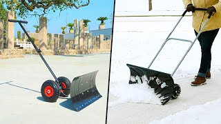 Best Wheeled Snow Shovel 2023  Top 7 Snow Shovels With Wheels [upl. by Otes]