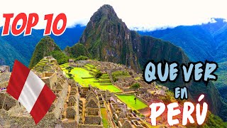 ✈ Que Ver y Hacer En Perú En 7 Días  Top 10 Lugares Para Visitar  Guía de Viaje Perú✅ [upl. by Bickart132]