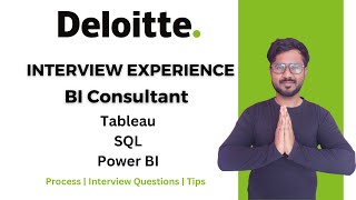 Deloitte Interview Experience  Deloitte Consultant Interview Questions Tableau  Power Bi  SQL [upl. by Jurgen]