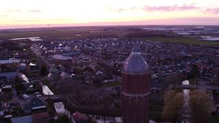 Luchtbeelden Watertoren Hoogkarspel 4K [upl. by Direj]