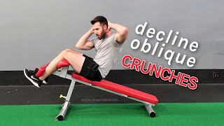 Decline Oblique Crunches For Shredded Sides [upl. by Brotherson181]