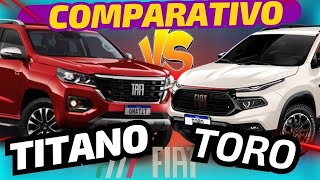 Qual MELHOR PICAPE Da FIAT em 2024 até 220 mil❓ Fiat TITANO ENDURANCE 2025 ou Fiat TORO ULTRA 2024 [upl. by Yesnil]