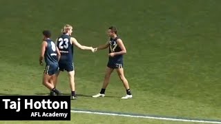 REPOST Taj Hotton  AFL Academy Game 1 [upl. by Erehpotsirhc]