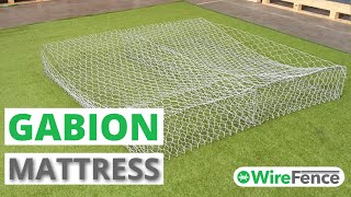 Gabion Mattress Demo  Wire Fence [upl. by Anatnas996]