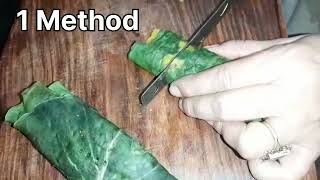 Special recipe from colocasia leaves पहाड़ीlife [upl. by Romonda]