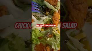 CHICKFILA GARDEN SALAD lowcarblife weightlossover50 lowcarbqueen lowcarbdiet [upl. by Freyah]