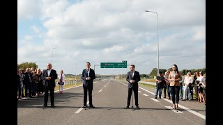 Mateusz Morawiecki  konferencja prasowa podczas otwarcia odcinka S11 KoszalinBobolice [upl. by Nohpets]