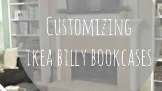 Customizing And Decorating My Ikea Billy Bookcases [upl. by Annavaig]