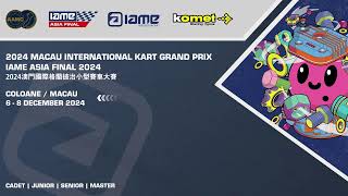 IAME Asia Final 2024  Day 2  Qualifying Heats [upl. by Einnil950]