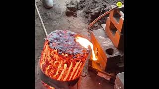 Process of Making Power Wheel out of Waste Metals  Sand Casting [upl. by Elenahc]