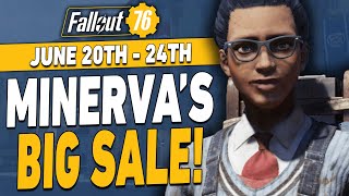 Fallout 76 Minerva Big Sale Location  June 20th 24th [upl. by Anaj]