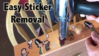 How to remove stickers  Easy and without chemicals [upl. by Irod957]