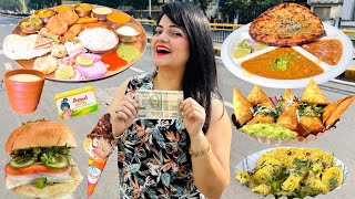 Living on Rs 1000 for 24 Hours Challenge  Ahmedabad Food Challenge [upl. by Nastassia]