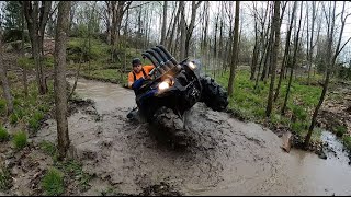 Grizzly 700s Shredding Tigerton Atv Park [upl. by Acisse]