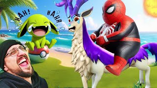 Chubby Spiderman Returns for Pokemon Island Adventure Part 2 FGTeeV in Palworld [upl. by Ormiston]