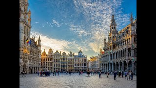 Brussels  Belgium  Grand Place  Manneken Pis  Gofres [upl. by Aihsela468]