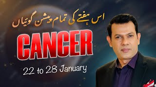 CANCER Weekly HOROSCOPE 22 January to 28 January2024 [upl. by Ysdnil]