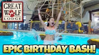 DREAM BIRTHDAY AT GREAT WOLF LODGE Indoor Waterpark This Hotel Has EVERYTHING [upl. by Adaval]