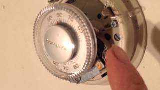 DIY Honeywell t 87 thermostat mercury bulb [upl. by Lemahs]