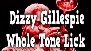 Dizzy Gillespie Wholetone Lick  Jazz Bass Improvisation Exercises [upl. by Elynad]