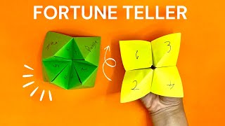 How to make a Paper Fortune Teller DIY Fortune Teller [upl. by Bergmann]