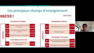 Présentation du Master sciences de léducation parcours ingénierie pédagogique et numérique [upl. by Ailecec]