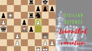 Sicilian defenceLowenthal variation chess openings [upl. by Eittah]