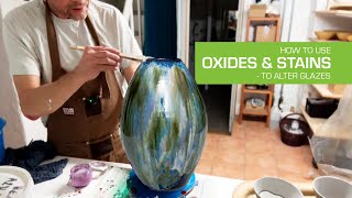 79 Using Oxides amp Stains to Alter Pottery Glazes [upl. by Elraet]