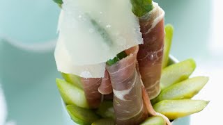 Recette  Verrines asperge jambon [upl. by Lymn]