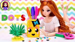 Build a cute kawaii pineapple pencil holder  Lego DOTS review [upl. by Theurich806]