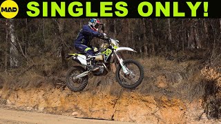 Motorcycle Adventure Singles Only  3 Husqvarna 501s a KTM and Yamaha WRF 450 modified for ADV [upl. by Notgnillew10]