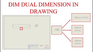 Dim dual dimension in drawing [upl. by Ariaz]