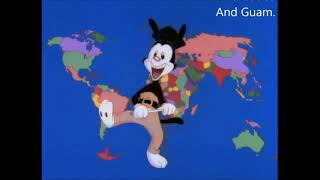 Nations of the World With Lyrics Animaniacs 1 HOUR EDITION [upl. by Sivra]