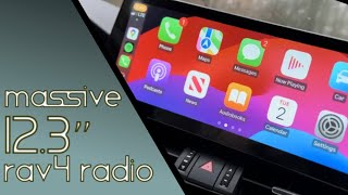 Roadanvi MASSIVE 123” RAV4 Radio Upgrade [upl. by Dnesnwot]