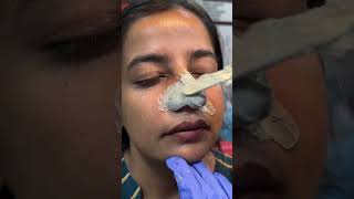 Nose waxing Jise Aap ghar Par Aasani Se kar sakte Hostepbystepfacialathome subscribe youtubevi [upl. by Zach]