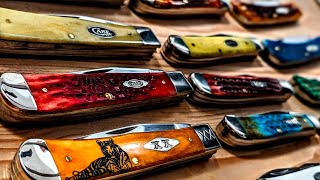 My Full Case Knife Collection Part 1 Trappers Sodbusters and Mini Trappers [upl. by Drescher]