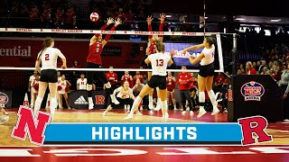 Nebraska at Rutgers  Highlights  Big Ten Volleyball  Nov 4 2023 [upl. by Zephaniah]