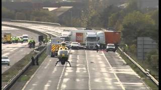 At least seven dead in horrific M5 motorway smash [upl. by Lilli169]