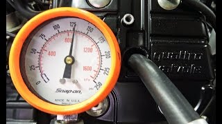 MotoGuzzi Griso 8V 1200 Cold Compression Test on right cylinder [upl. by Aigil]