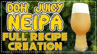 DDH JUICY NEIPA  Full recipe creation  Beginners  Brewfather  Double Dry Hopped New England IPA [upl. by Llireva]