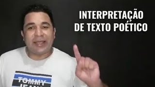 AULA DE INTERPRETAÇÃO DE TEXTO POÉTICO PARA O ENEM CONCURSO PÚBLICO E PROCESSO SELETIVO [upl. by Curt]