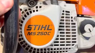 Stihl chainsaw leaking bar oil [upl. by Grizel]